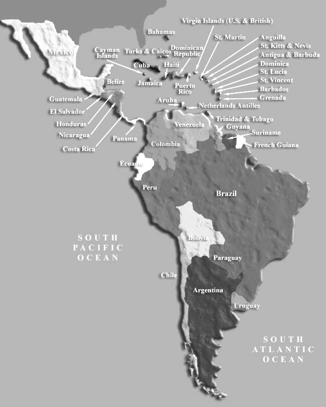 Latin America Map